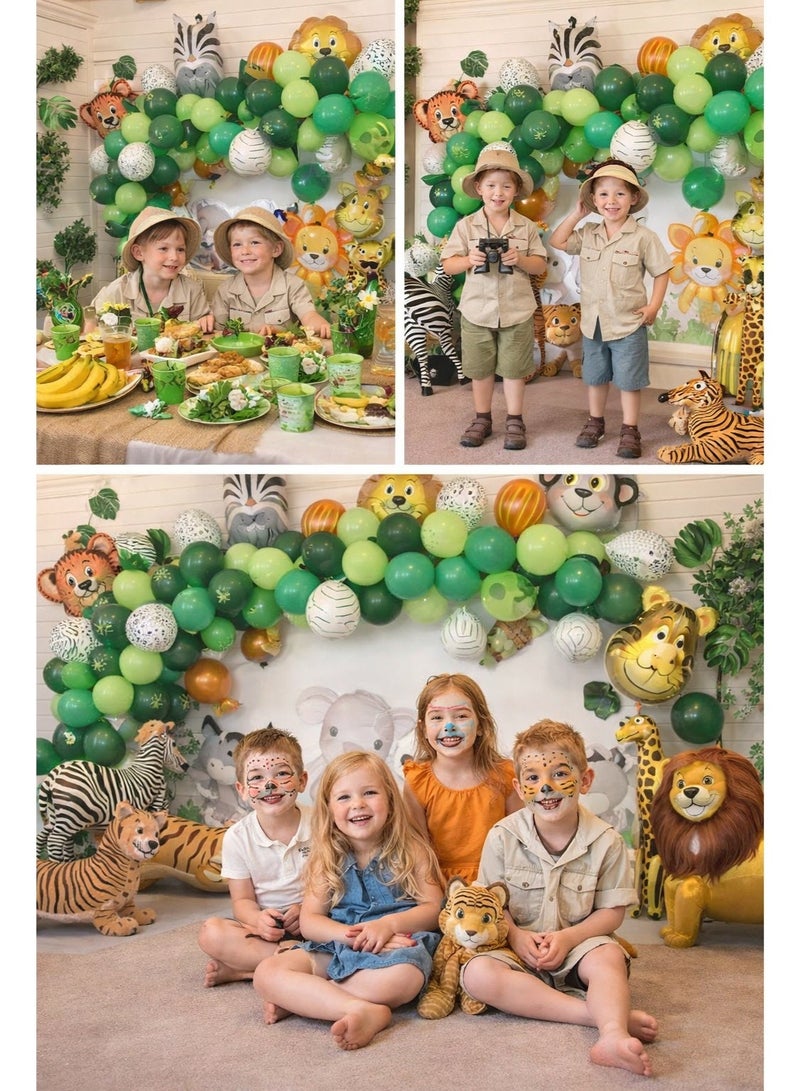Jungle Safari Balloon Garland Arch Kit, Green Animal Theme Balloons for Boys Girls Birthday, Baby Shower & Party Decorations - Image 3